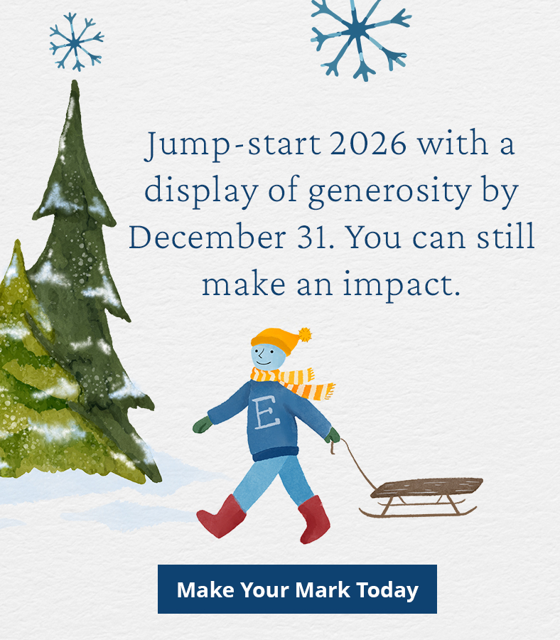 End of year giving. Make your mark today