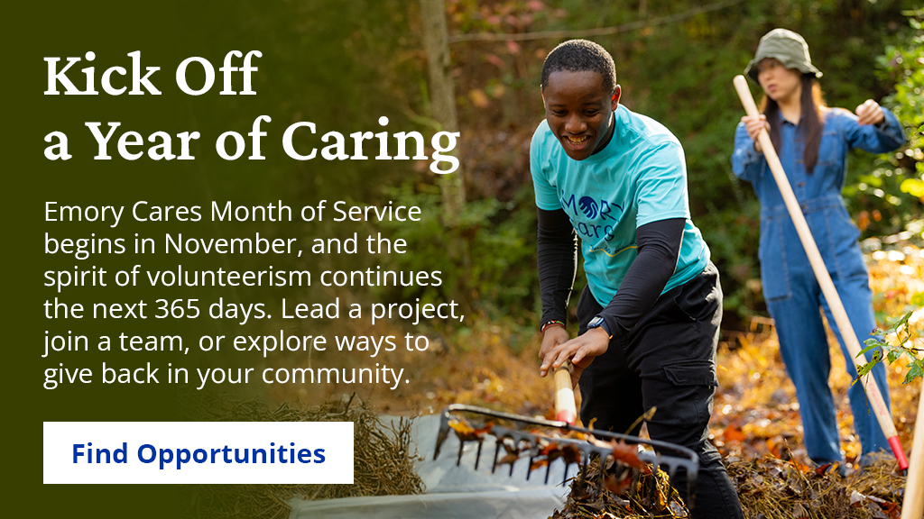 Emory Cares month of service begins in November