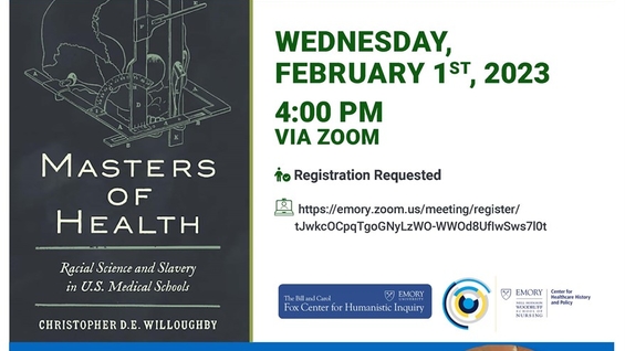 Masters of Health: Racial Science and Slavery in U.S. Medical Schools