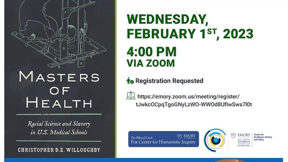 Masters of Health: Racial Science and Slavery in U.S. Medical Schools