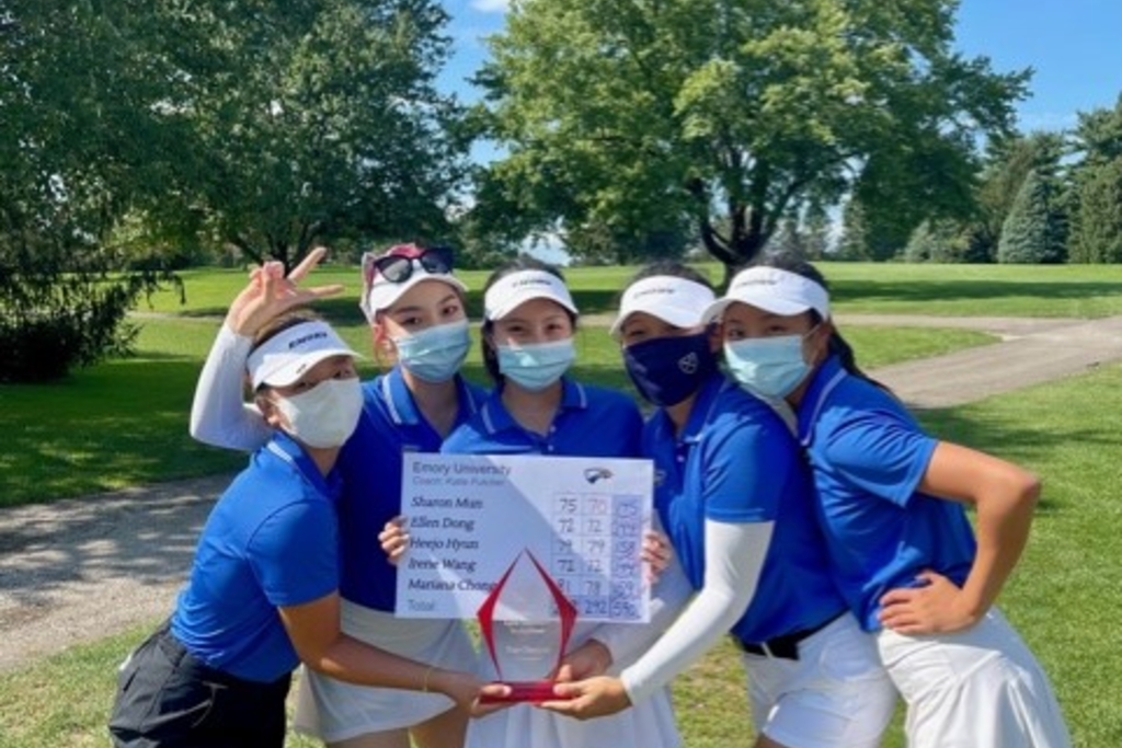 Women’s golf makes program history with championship win at Schweizer Invitational