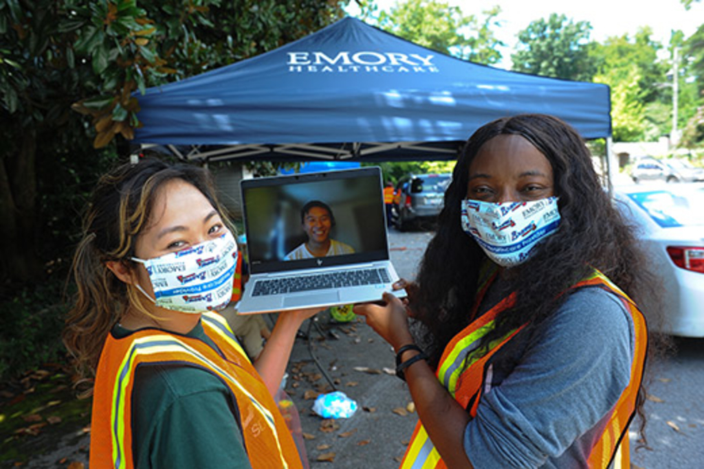 Emory students help Atlanta communities have ‘Faith in the Vaccine’